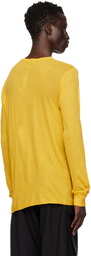 Rick Owens Yellow Porterville Basic Long Sleeve T-Shirt