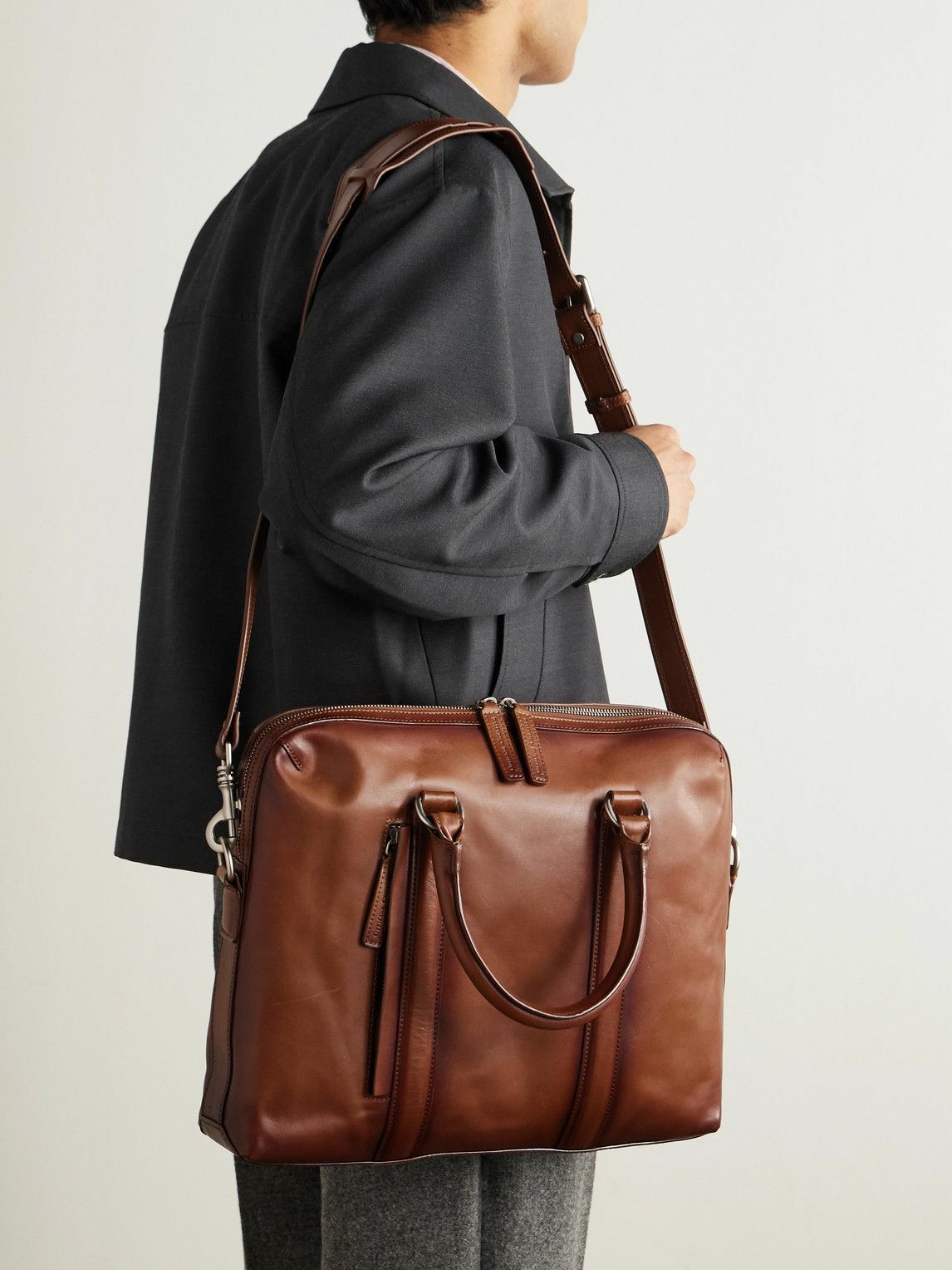 Officine Creative - Quentin 019 Leather Briefcase