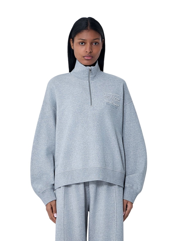 Photo: GANNI Half-Zip Sweatshirt