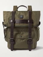 BELSTAFF - Bruce Logo-Appliquéd Leather-Trimmed Canvas Backpack