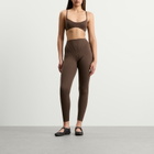 Nike Women's x SKIMS Matte Micro Scoop Bra in Dark Sepia