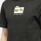 Lo-Fi Men's Folder Logo T-Shirt in Black