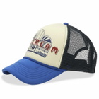 ICECREAM Men's Diner Trucker Cap in Ecru/Blue 