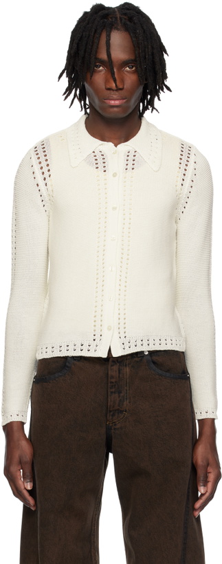 Photo: Eckhaus Latta White Sol Cardigan