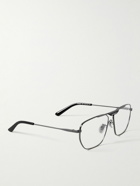 Balenciaga - Tag 2.0 Aviator-Style Silver-Tone Optical Glasses