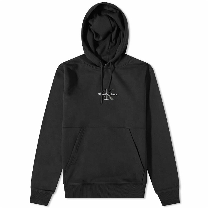 Photo: Calvin Klein Men's Monogram Logo Hoody in Black