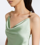 Retrofête Odalis beaded draped maxi dress