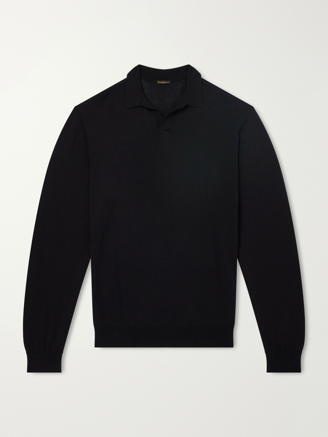 Rubinacci - Sea Island Cotton Polo Shirt - Black