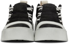 Boris Bidjan Saberi Black & Off-White Suede Bamba 2.1 Sneakers