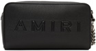 AMIRI Black Embossed Dopp Kit Pouch