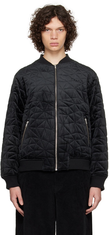 Photo: Dime Black Quilted Bomber Jacket