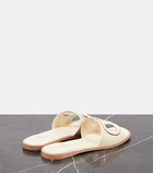 Valentino Garavani VLogo cutout leather slides