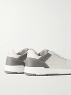 Brunello Cucinelli - Suede and Leather Sneakers - White