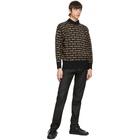 Versace Jeans Couture Black Logo Pattern Sweater