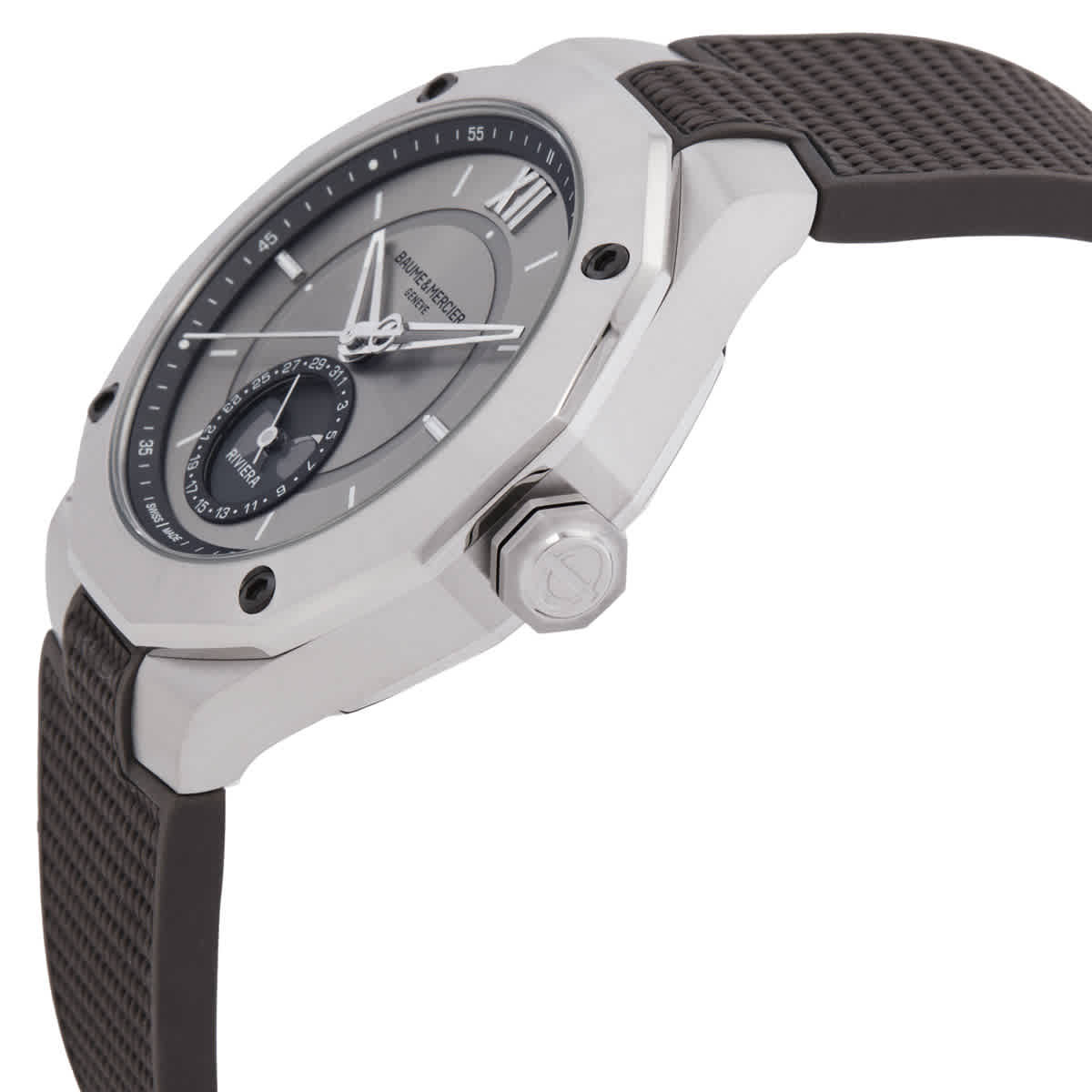 Baume et Mercier Riviera Automatic Silver Dial Mens Watch M0A10681