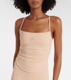 Adidas by Stella McCartney Logo ruched tank top