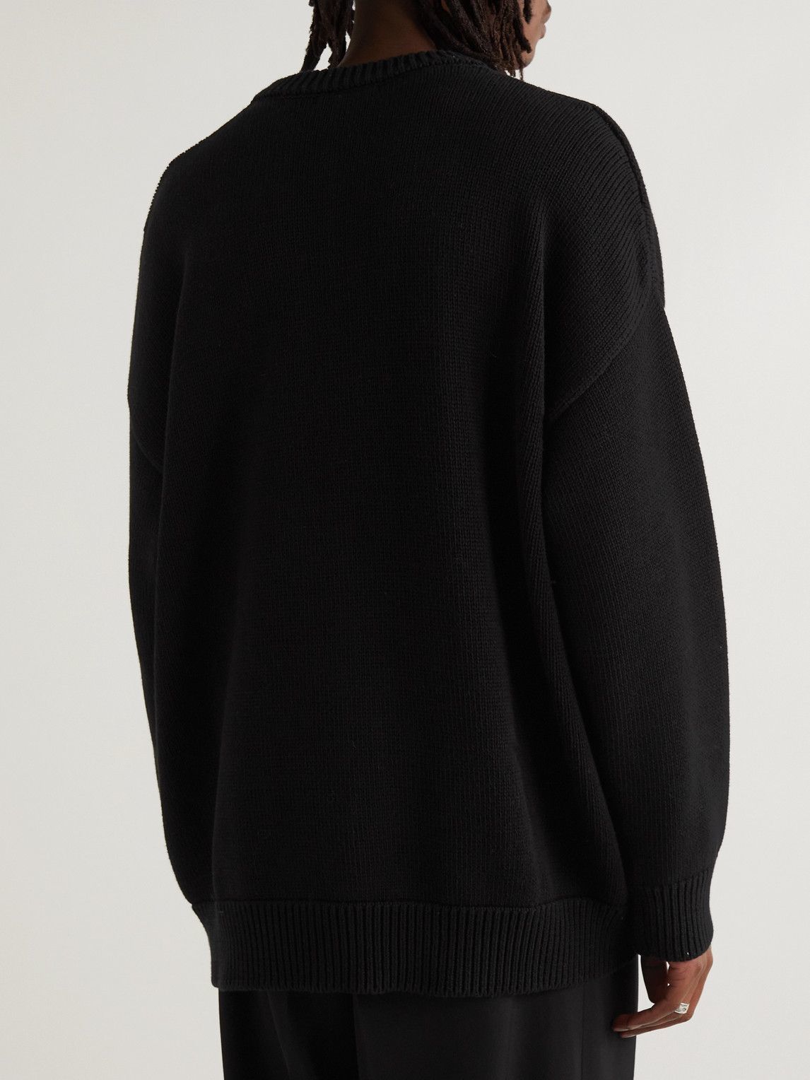 新品未使用⭐︎BALENCIAGA シュリンクセーター S ブラック 送料込+BALENCIAGA+ストレッチ クルーネック セーター (BALENCIAGA