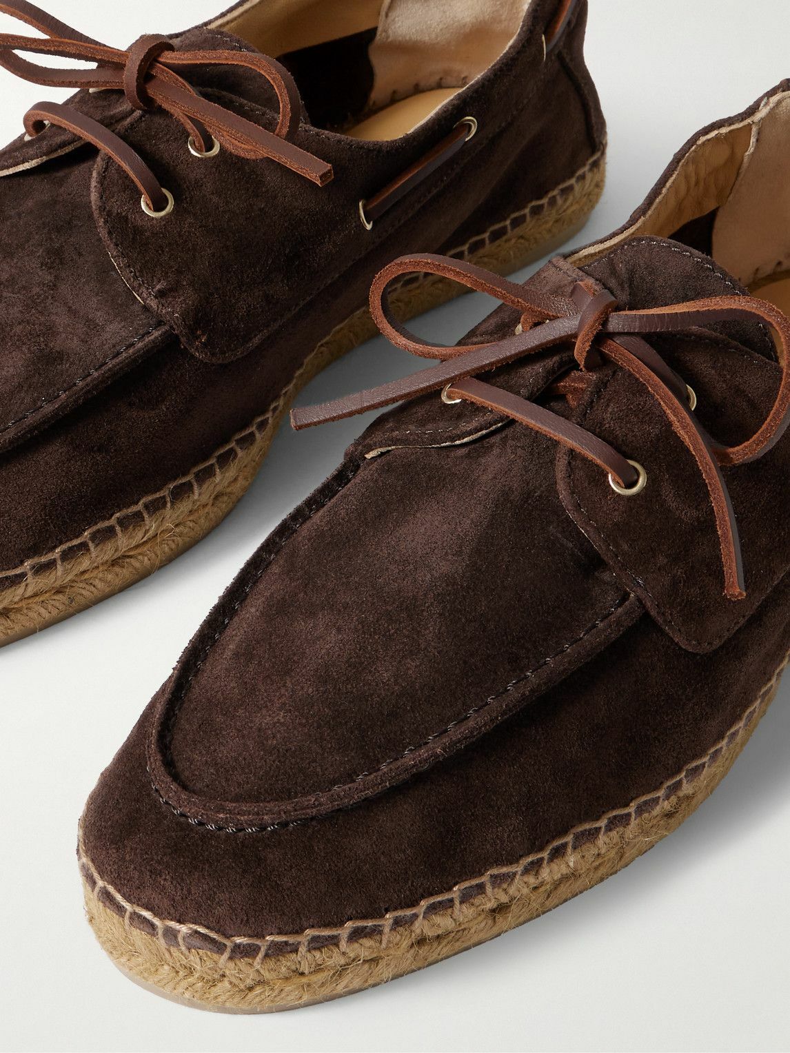 Castañer - Nemo Suede Boat Shoes - Brown