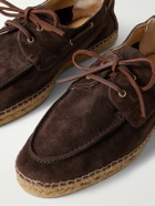 Castañer - Nemo Suede Boat Shoes - Brown