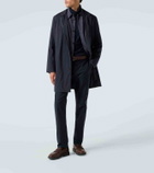 Loro Piana Windmate® suede-trimmed coat