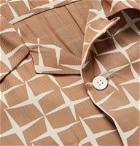 Chimala - Camp-Collar Printed Twill Shirt - Brown
