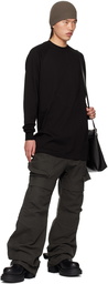 Rick Owens Black Porterville Baseball Sweatshirt