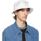 mastermind WORLD White Embroidered Bucket Hat