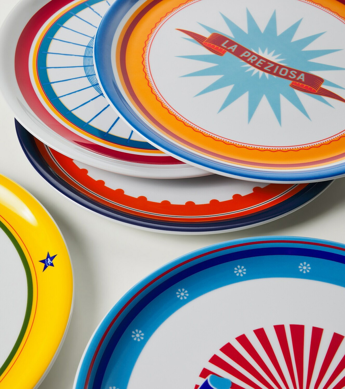Bitossi Bel Paese set of 6 porcelain plates