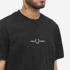 Fred Perry Authentic Men's Embroidered T-Shirt in Black