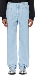 Mugler Blue Straight Leg Jeans