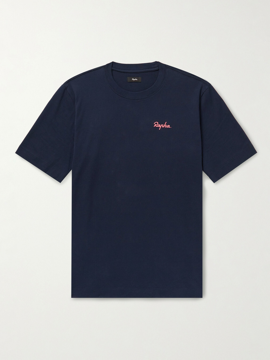 RAPHA - Logo-Embroidered Cotton-Jersey T-Shirt - Blue
