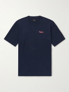 RAPHA - Logo-Embroidered Cotton-Jersey T-Shirt - Blue