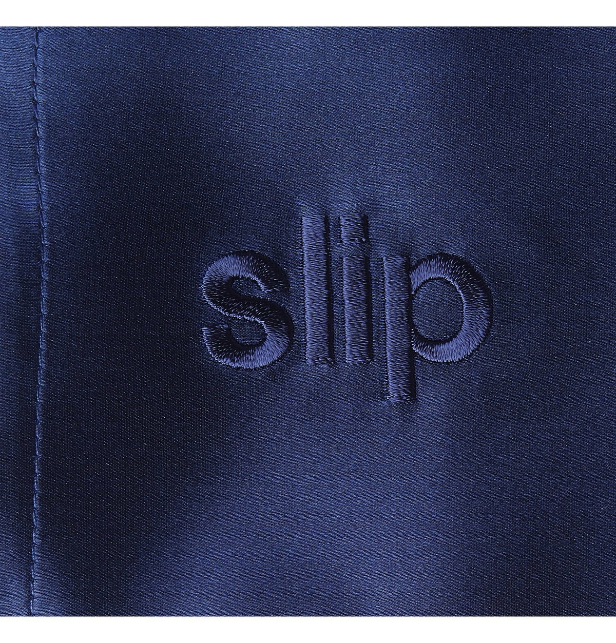 Slip - Embroidered Mulberry Slipsilk Queen Pillowcase - Blue