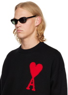 FLATLIST EYEWEAR Black & Green Priest Sunglasses