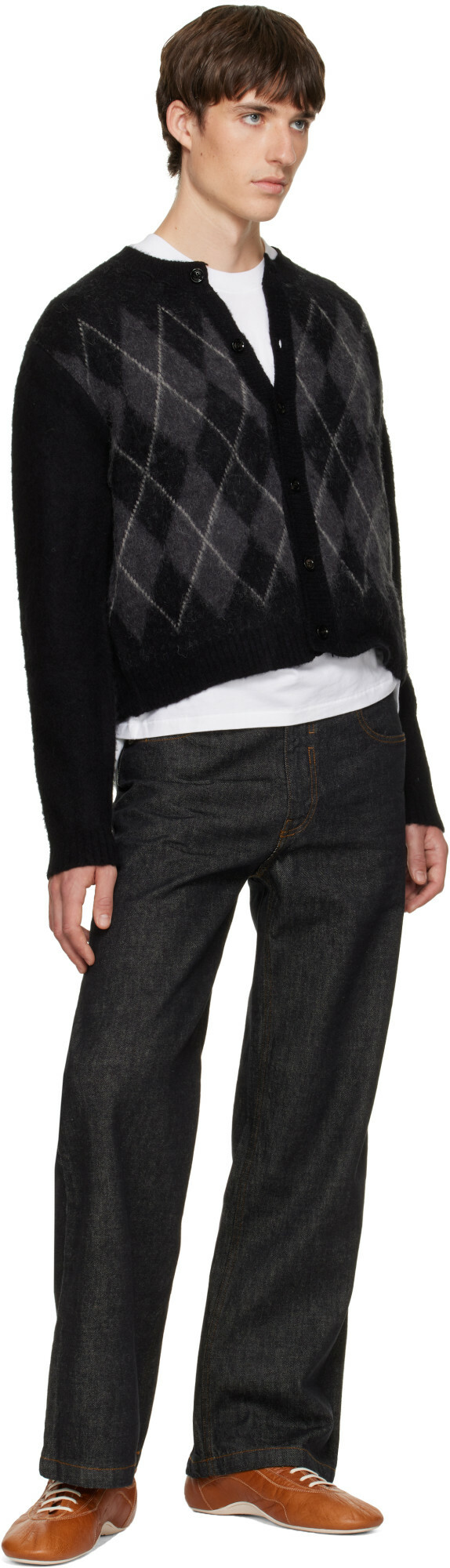 COOR Navy Rigid Semi Flare Jeans