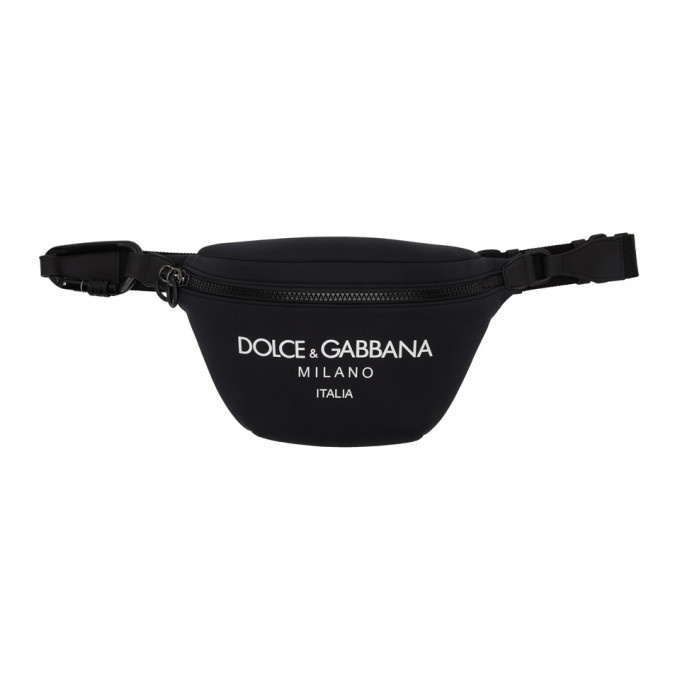 Photo: Dolce and Gabbana Black Logo Fanny Pouch