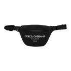 Dolce and Gabbana Black Logo Fanny Pouch