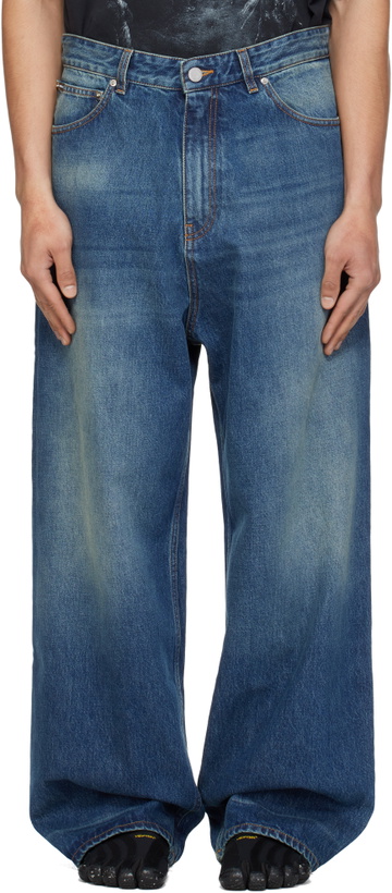 Photo: VETEMENTS Blue Washed Baggy Jeans