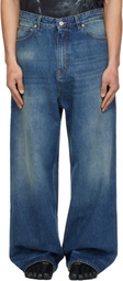 VETEMENTS Blue Washed Baggy Jeans