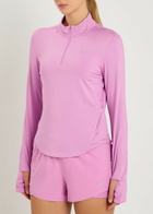 Nike Swift Dri-fit UV Half-zip Stretch-jersey Running top Pink