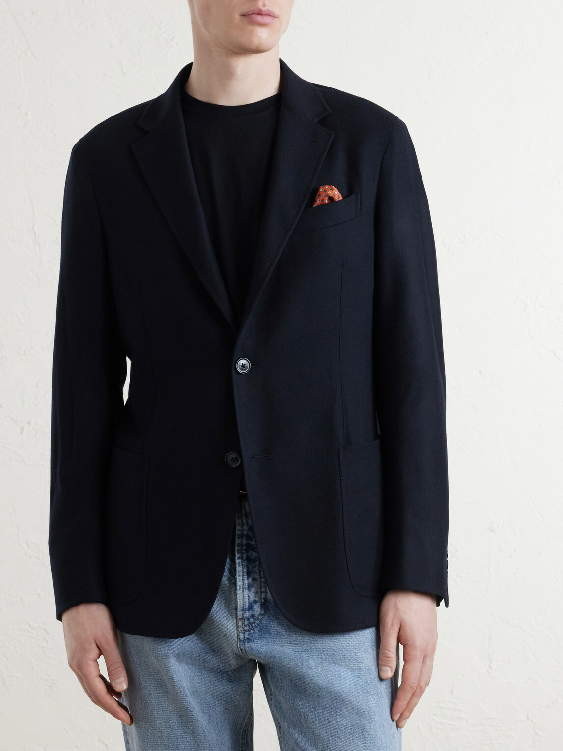Zegna - Wool and Cashmere-Blend Twill Blazer - Black
