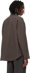 AGOLDE Brown Clark Shirt