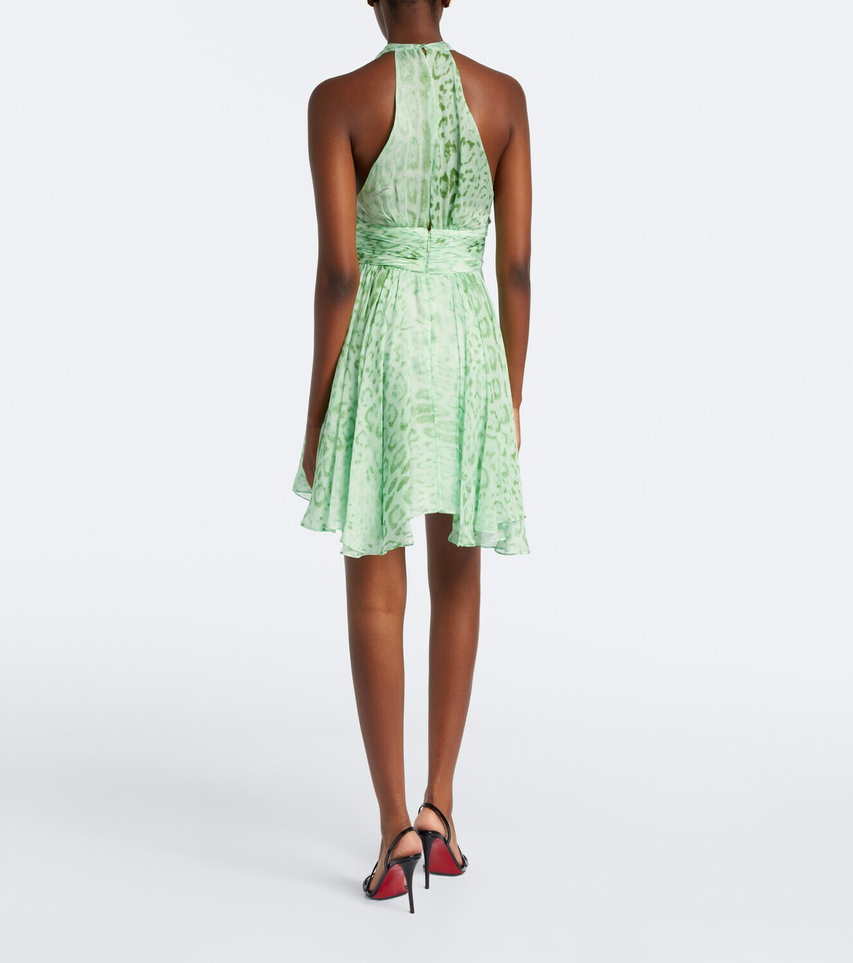 Roberto Cavalli Printed silk minidress