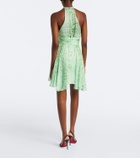 Roberto Cavalli Printed silk minidress