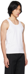 Coperni White Embroidered Tank Top