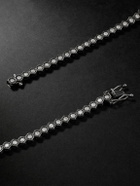 KOLOURS JEWELRY - Hexagon Large Blackened 18-Karat Gold Diamond Necklace