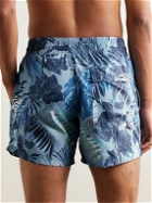 Etro - Slim-Fit Mid-Length Printed Swim Shorts - Blue