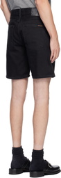 Nudie Jeans Black Seth Denim Shorts