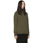 Victoria Beckham Green Poloneck Sweater