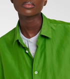 Loewe Layered cotton and silk shirt